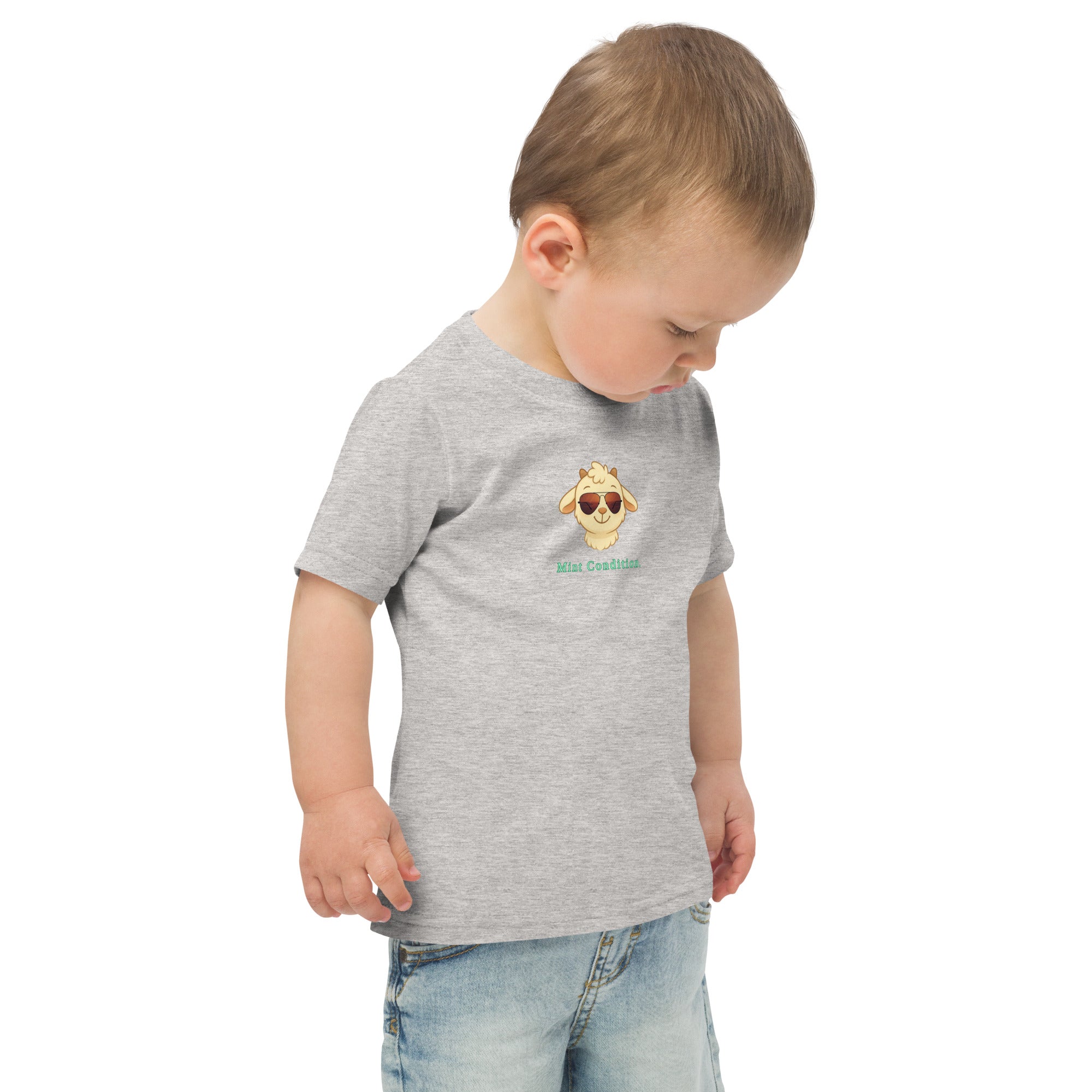 Little Bleats Signature "Minty" Toddler Tee in Heather — Aviator Edition, sizes 2T–5/6T
